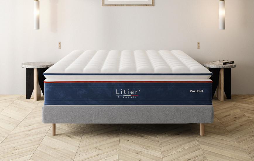 Ensemble sommier + matelas Pro Hôtel