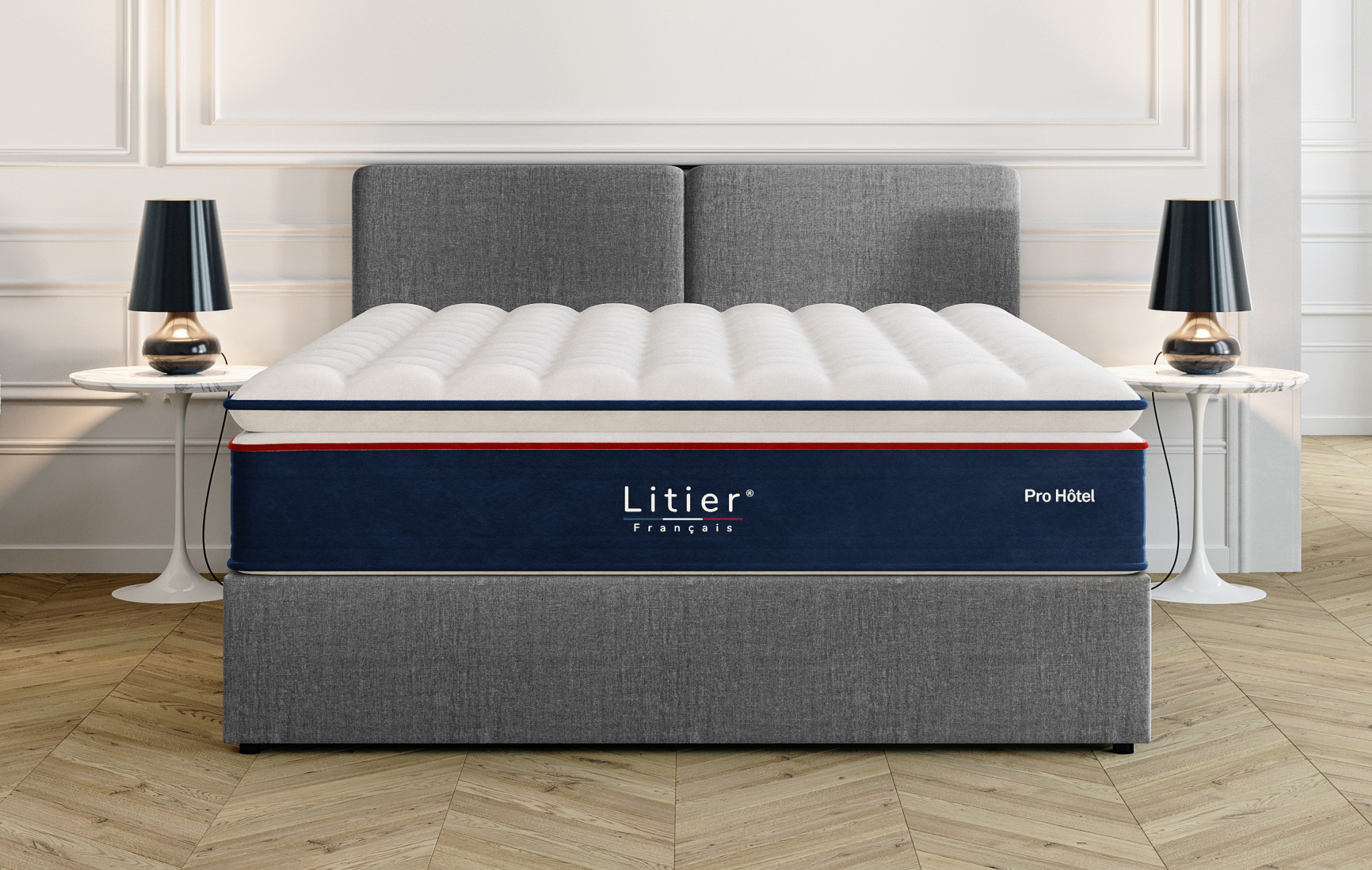 Ensemble lit coffre impérial + matelas Pro Hôtel