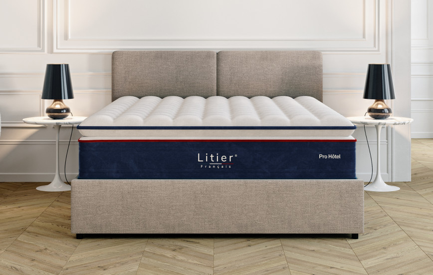 Ensemble lit coffre impérial + matelas Pro Hôtel