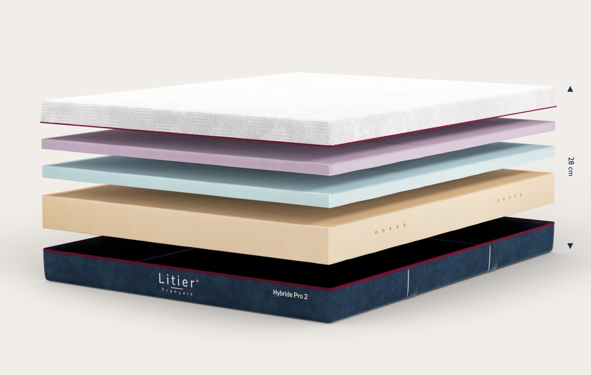 Matelas Hybride Pro 2 Premium Fresh+