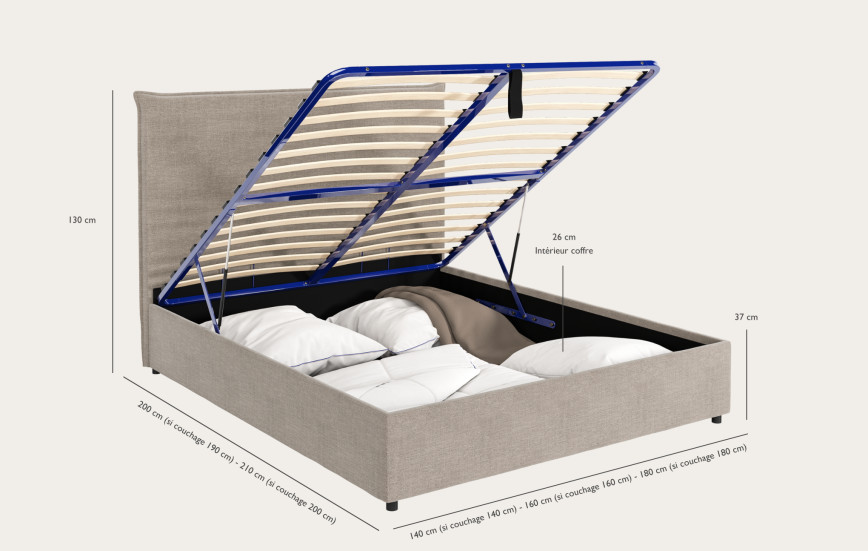 Lit coffre Cocoon
