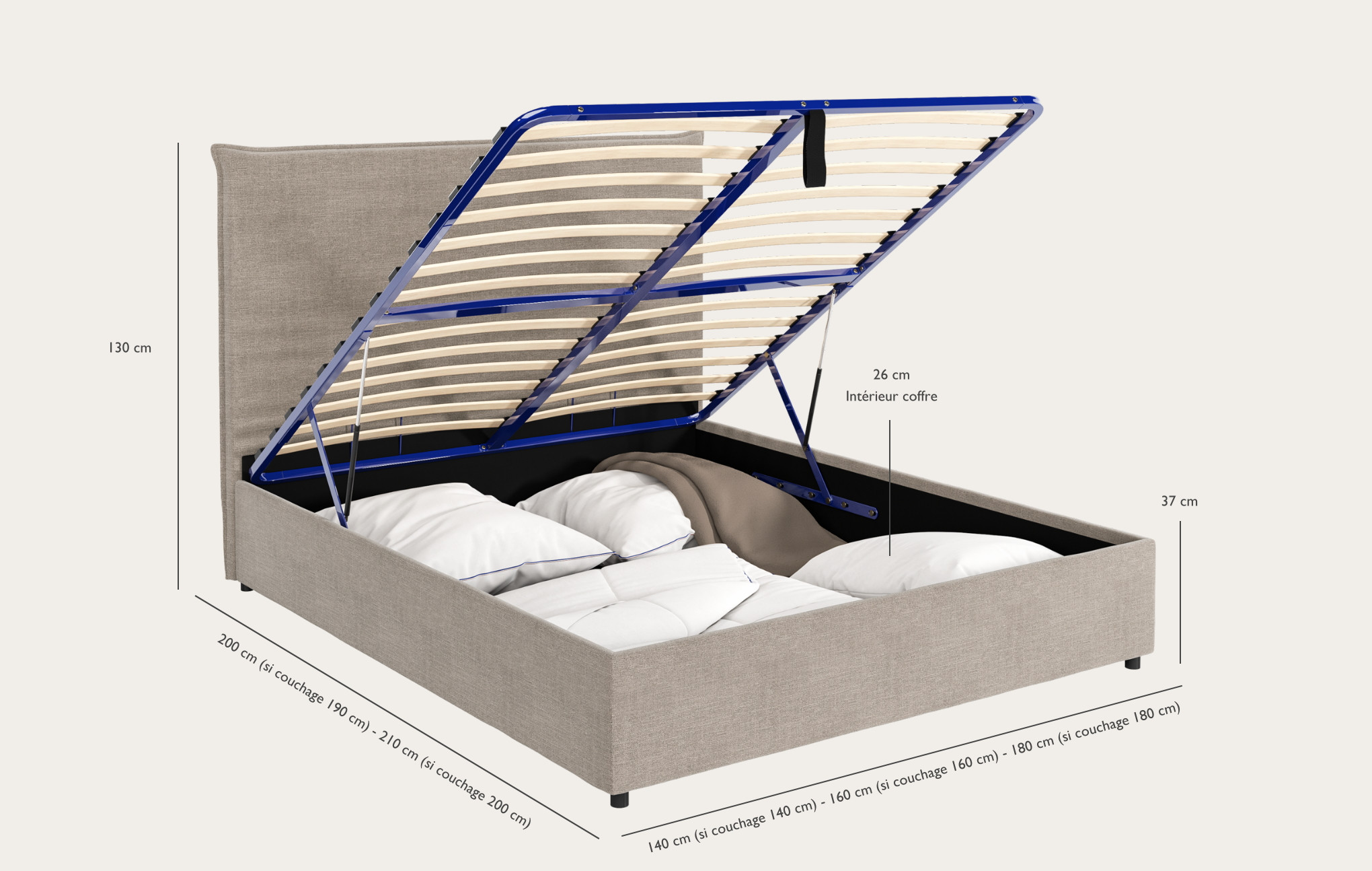 Lit coffre Cocoon
