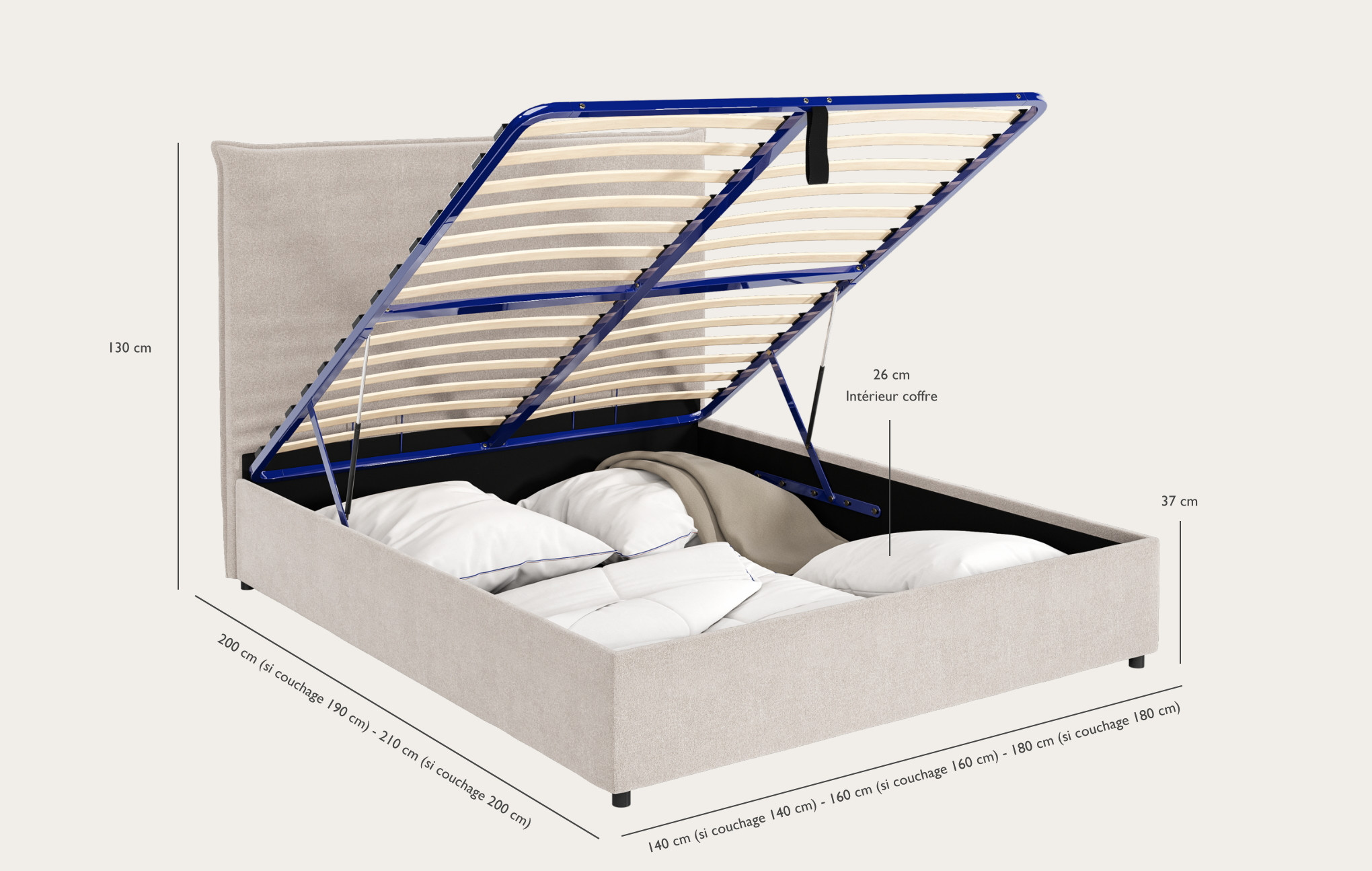 Lit coffre Cocoon