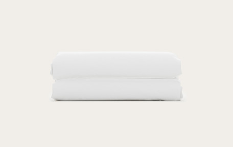 Drap housse satin de coton - Blanc