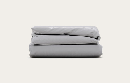 Housse de couette satin de coton - Perle