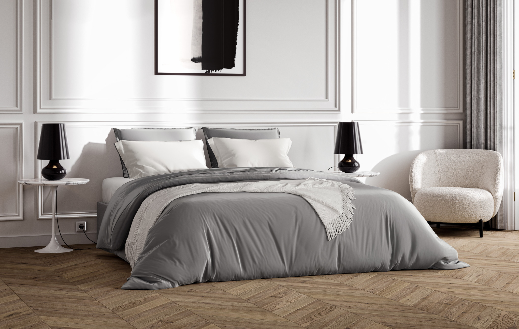Housse de couette satin de coton
