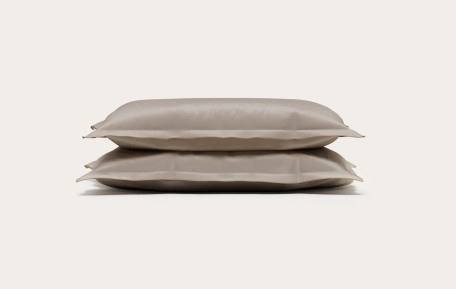 Taie d'oreiller satin de coton - Lin