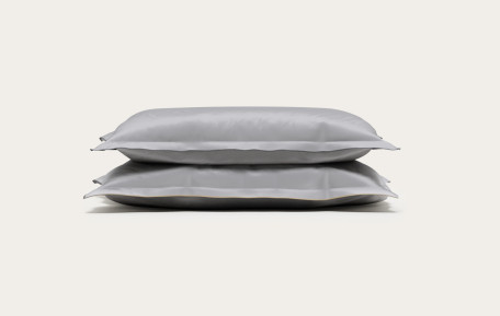 Taie d'oreiller satin de coton - Perle