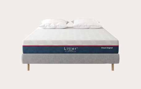 Ensemble sommier + matelas Cloud Original® - Gris clair