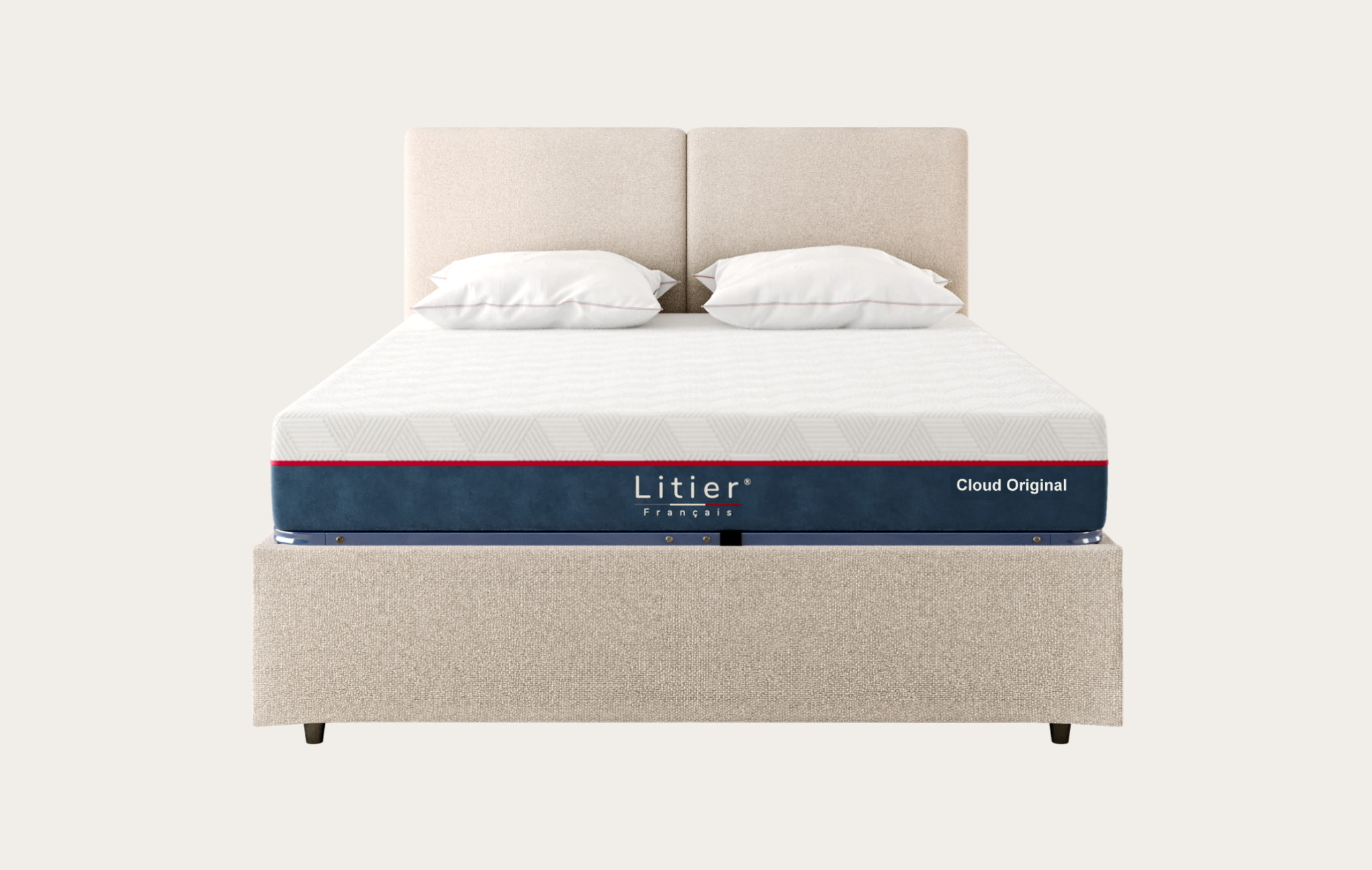 Ensemble lit coffre impérial + matelas Cloud Original®