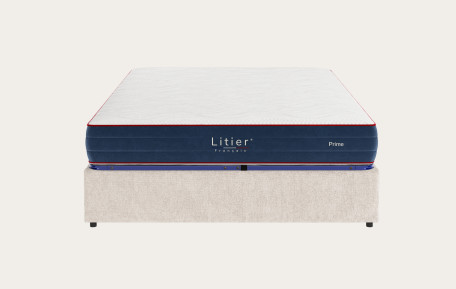 Ensemble sommier coffre Litier Français + matelas Prime