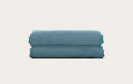 Drap housse percale de coton - Céladon