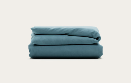 Housse de couette percale de coton - Céladon