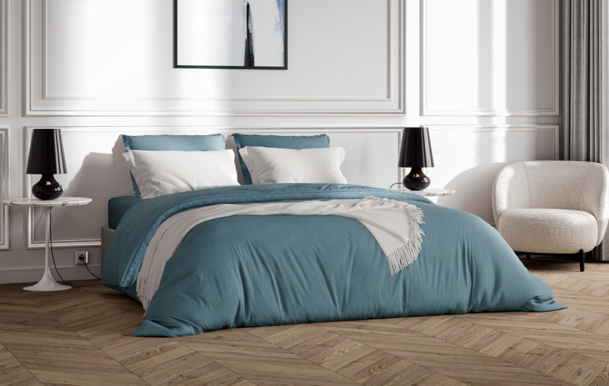 Housse de couette percale de coton