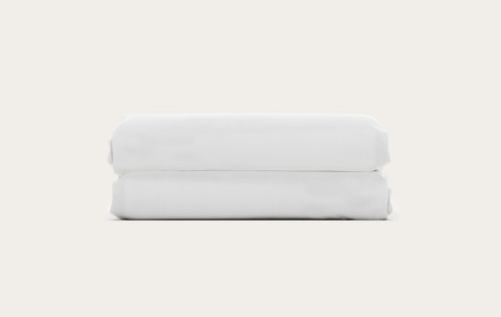 Drap housse percale de coton - Blanc