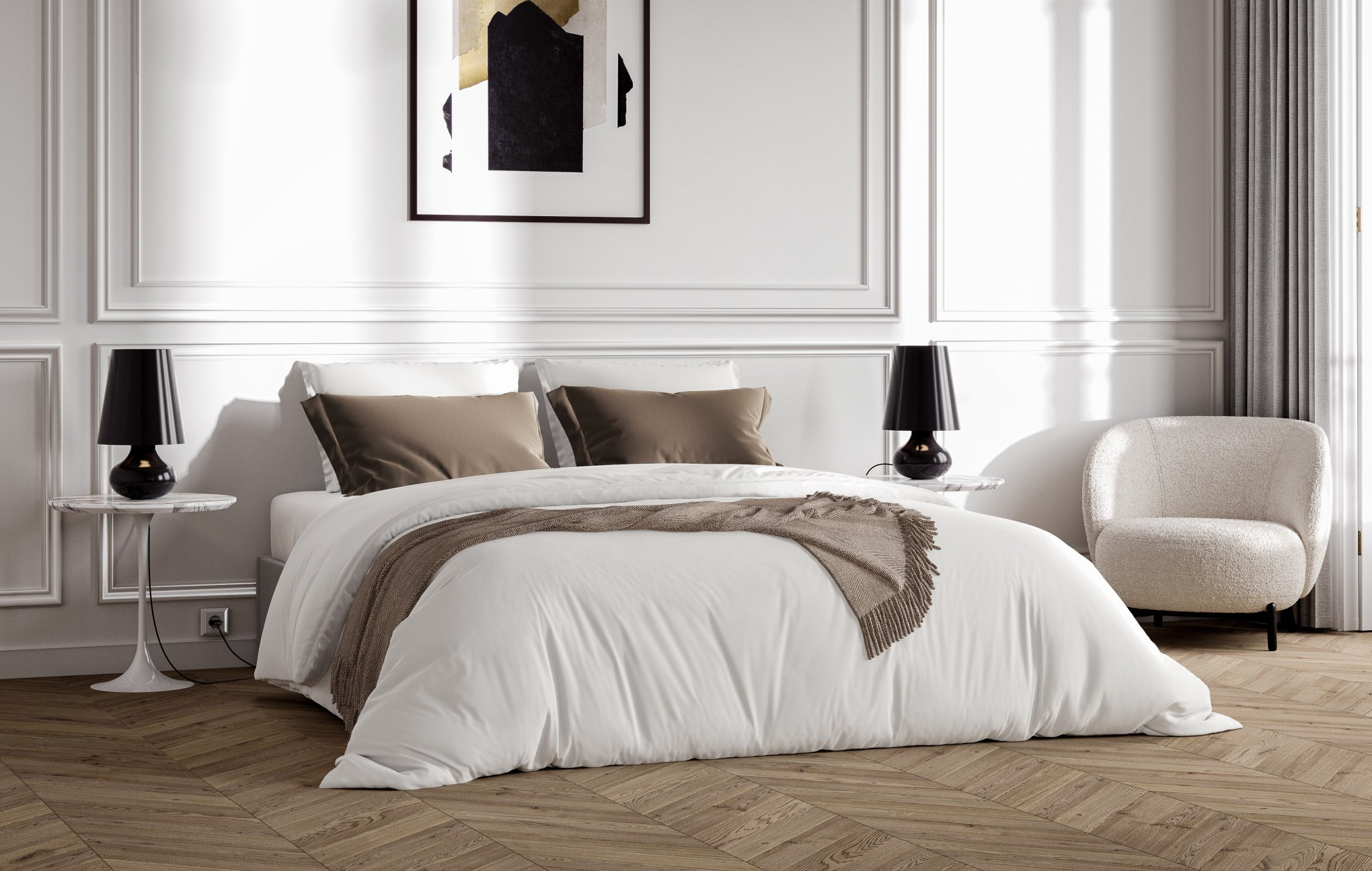 Drap housse percale de coton