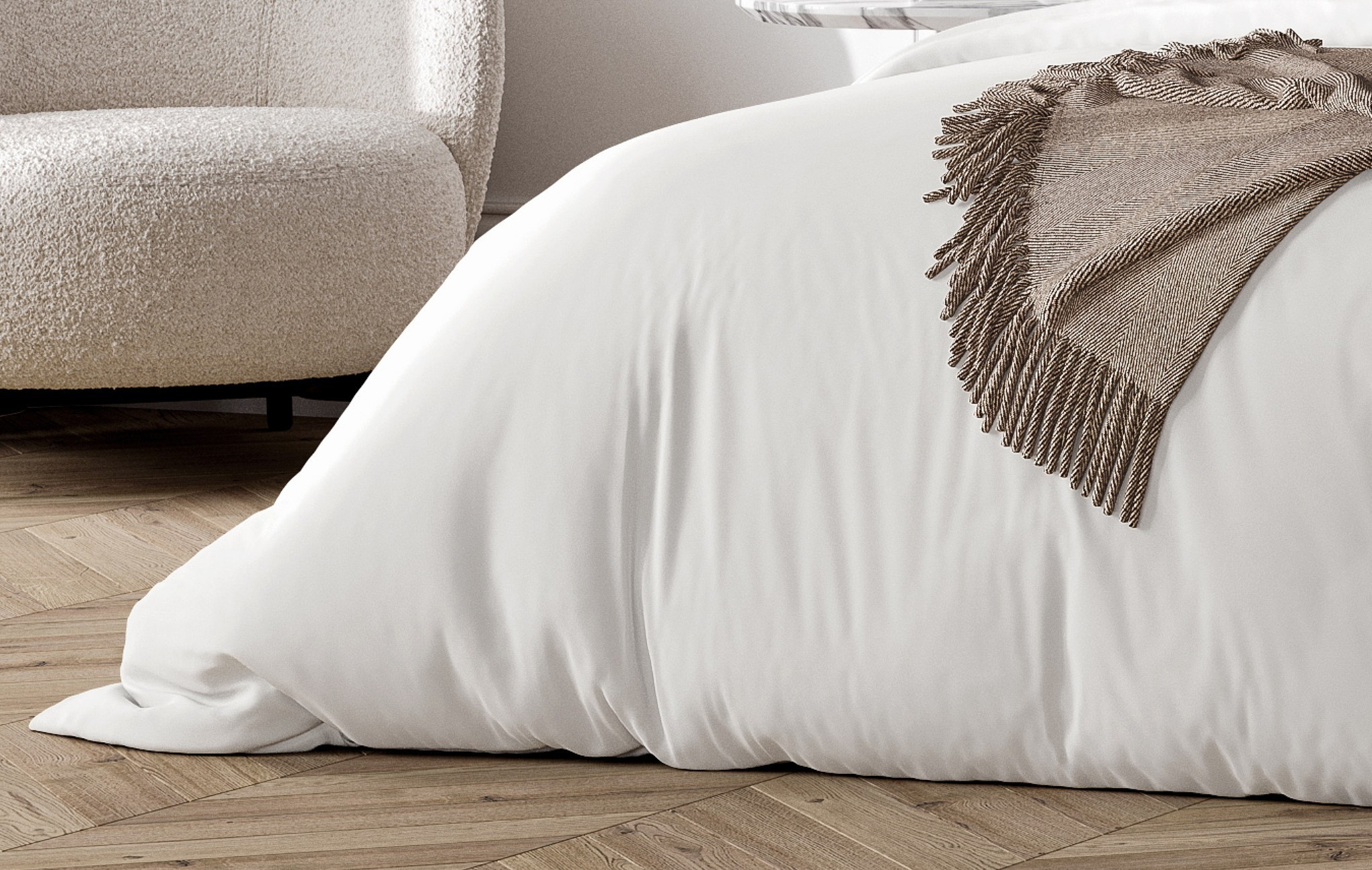 Taie d'oreiller percale de coton