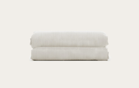 Drap housse gaze de coton - Ivoire