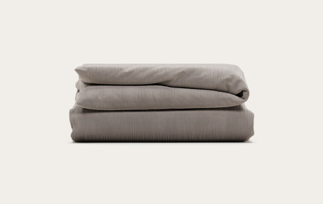 Housse de couette gaze de coton - Gris taupe